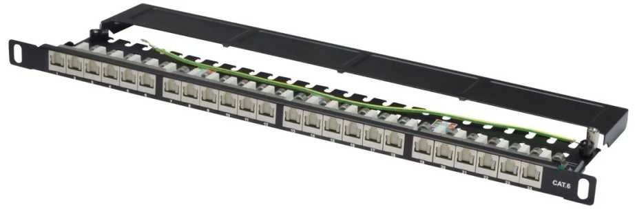 Digitus DN-91624S-SL-SH komutacinė panelė 0.5U