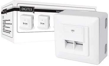 Digitus Lizdas CAT 6 2xRJ45 (DN-9006/B5-N)