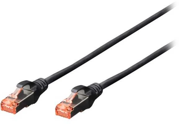 Digitus Patchcord CAT6, S-FTP, 2m, juoda, 10 vnt (DK-1644-020-BL-10)