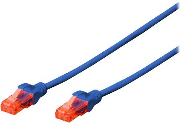 DIGITUS UTP LAN cable, patch 6 cat, 10.0m, mėlynas, 2xRJ45, DK-1617-100/B