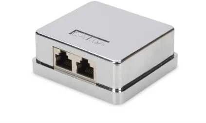 Digitus DIGITUS Professional Cat 6A paviršutiniška dėžutė, 2 kartus
