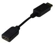 Adapteris AV Digitus DisplayPort - HDMI juoda (DB-340400-001-S)
