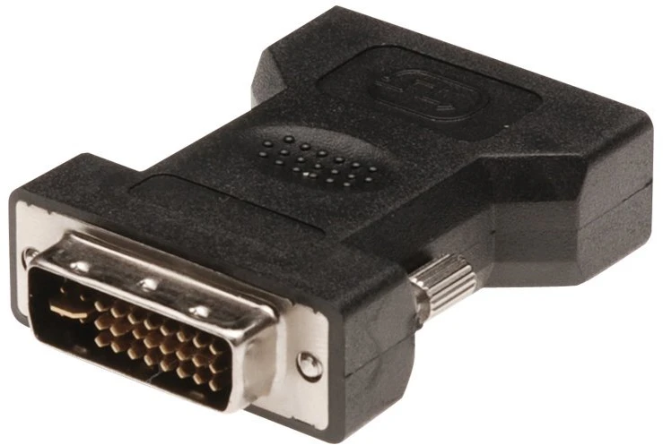 Assmann Electronic ASSMANN DVI-I į VGA adapteris juodas DVI-I 24+5 M VGA HD15 F lizdinė plokštelė
