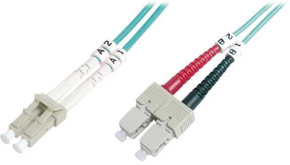 Digitus LWL Patchkabel DGITUS LC - > SC 10.00m Multimode Duplex OM3 - DK- 2532 - 10 / 3