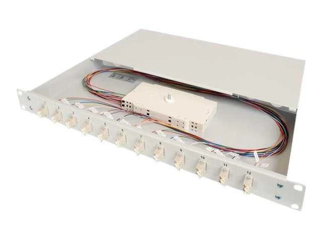 Digitus DIGUTUS LWL Spleibox 1HE bestckt 12x LC DX OS2 grau