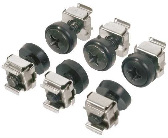 „Digitus“ tvirtinimo rinkinys 483 mm (19 colių) ir 254 mm (10 colių) komponentams, M6, 50 vnt. | DN-19 RINKINYS