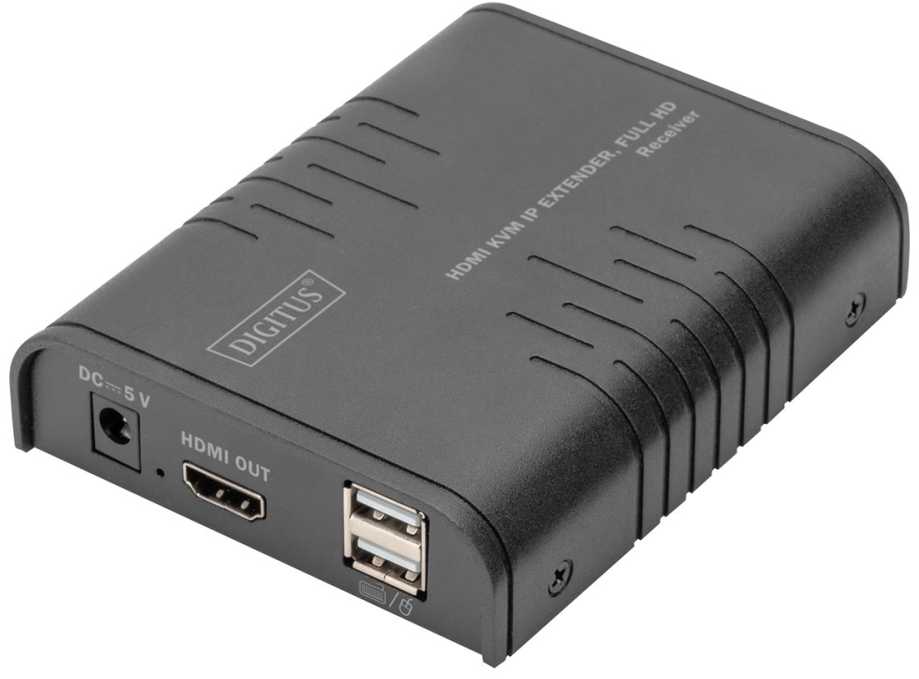 „Switch Digitus DIGITUS HDMI KVM IP“ ilgintuvas, „Full HD“ 1,2 m kabelis