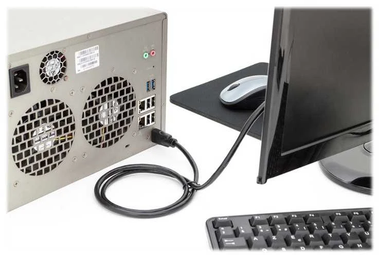 Kabelis Digitus HDMI - HDMI 1m juoda (DB- 330123- 010- S)