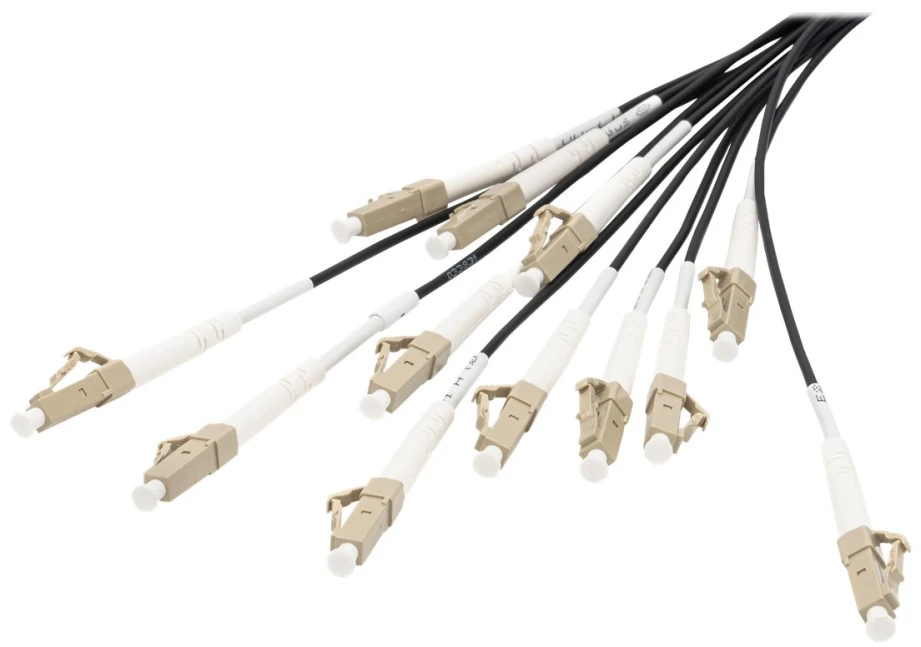 Digitus DIGITUS LWL Patchkabel LC->UPC 30m Vorkonfektioniert OM4 12