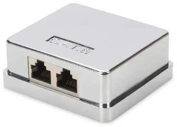 DIGITUS CAT 6 paviršinio montavimo dėžutė, 2 prievadai, 2xRJ45 8P8C, DN-93711