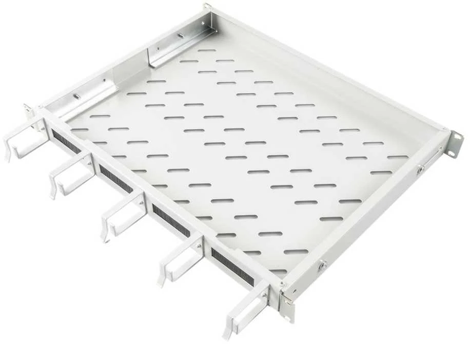 „Digitus Rack“ komplektacija „Digitus“ lentyna su kabelio kreiptuvu 1HE pilka