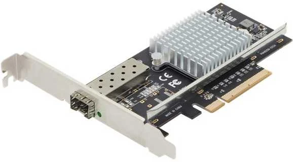 „Digitus SFP+ 10G PCI Express“ kortelė žemo profilio laikiklis, „Intel JL82599EN“ mikroschemų rinkinys DN-10161