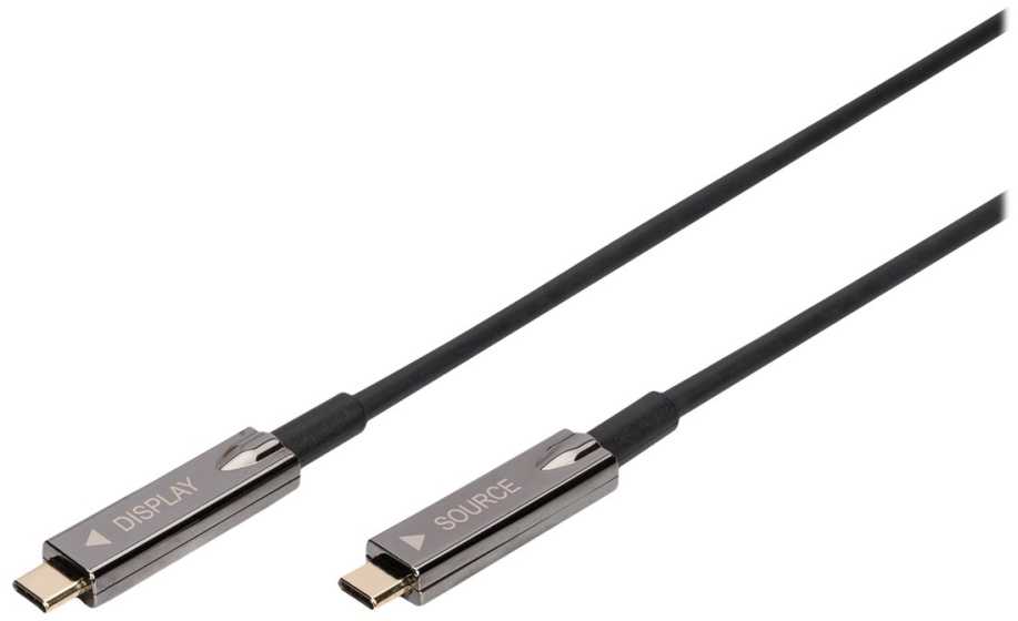 Assmann Electronic DIGITUS USB Type-C-USB Type-C AOC hibridinis FO kabelis 4K 60Hz USB 3.1 SPEC 20m