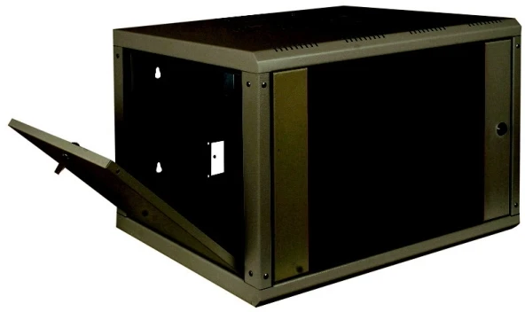Digitus | Prie sienos tvirtinama spintelė | DN-19 07-U-SW | IP apsaugos klasė: IP20; Priekinės durys: Stiklinės durys, vienos pusės atidaromos; Spintelės tipas: Prie sienos tvirtinama spintelė; Įrangos montavimo gylis min.-maks.: 305-370 mm; Keliamoji galia: 100 kg; Matmenys 420 x 600 x 450 mm, | Juodas
