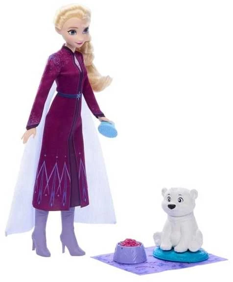 Mattel Disney Ledo šalis - Elsa + meškiukas (JFG16)