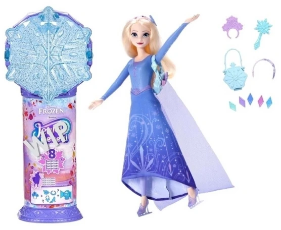 FROZEN Lėlė Disney Kraina Lodu Jewel Reveal Elsa na łyżwach + priedai