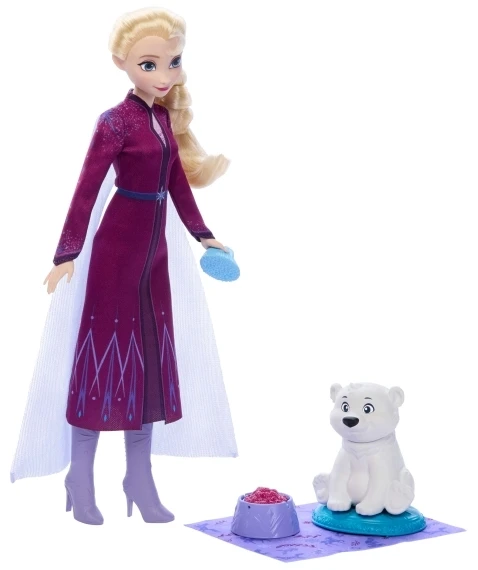 Mattel Disney Ledo šalis - Elsa + meškiukas (JFG16)