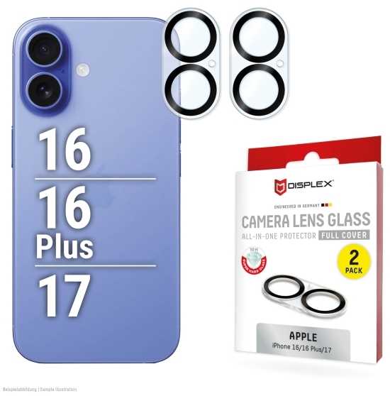 DISPLEX CAM STIKLINIS VISKAS VIENAME - IPHONE 16/16 PLUS/17
