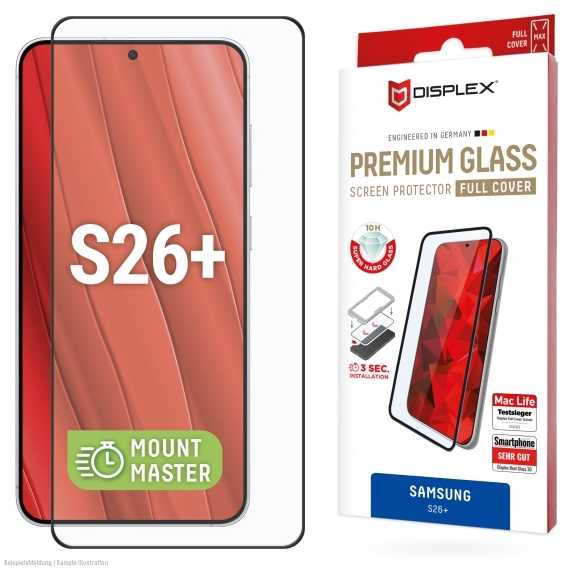 „Samsung Galaxy S26+ Premium“ ekrano stiklas MM, pagamintas iš „Displex“ skaidraus stiklo