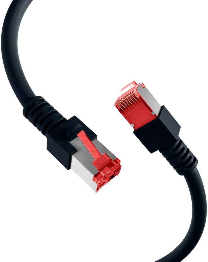 Efb Elektronik EFB Electronic ECOLAN jungiamasis kabelis RJ-45 (M) į RJ-45 (M), 30 m poros, metalinėje folijoje (PiMf), CAT 6 juodas (K5515.30)