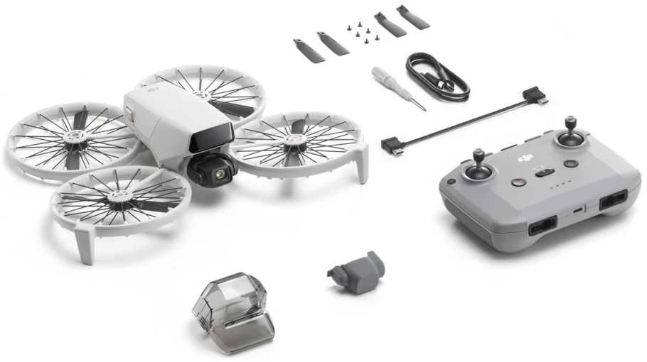 DJI Flip, 4 rotors, 48 MP, 3840 x 2160 pikselių, 16 m/s, 3110 mAh, Juodas, Baltas