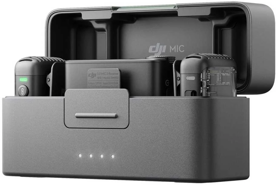 DJI Mic 2 (2 TX + 1 RX + įkrovimo dėklas) (CE) Mikrofonas