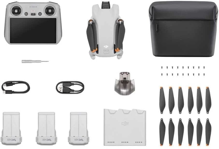 Dronas DJI Mini 3 Fly More Combo (su išmaniuoju pultu)