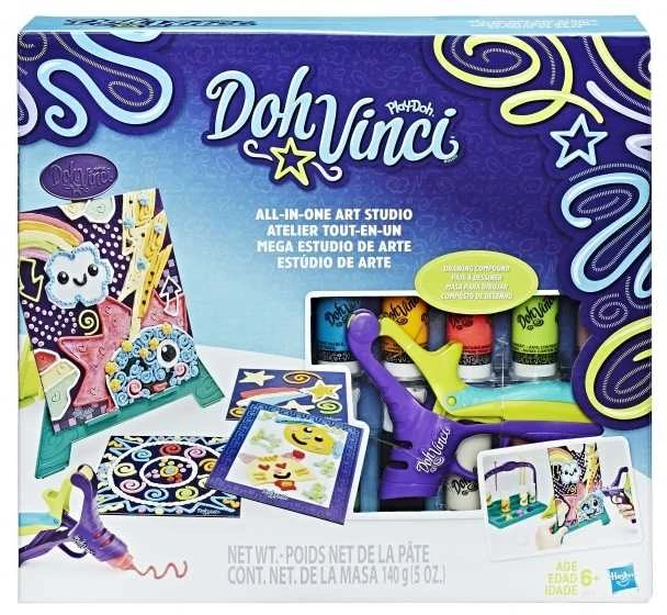 „Hasbro DohVinci All-In-One Art Studio“, Dekoravimo gelis, Įvairių spalvų, Vaikams, 5 vnt., 5 spalvos, 6 metai