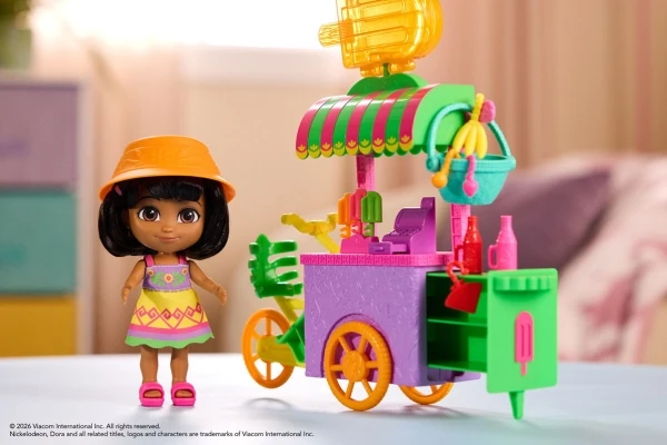 DORA THE EXPLORER Rinkinys „Saldumynų vežimėlis“