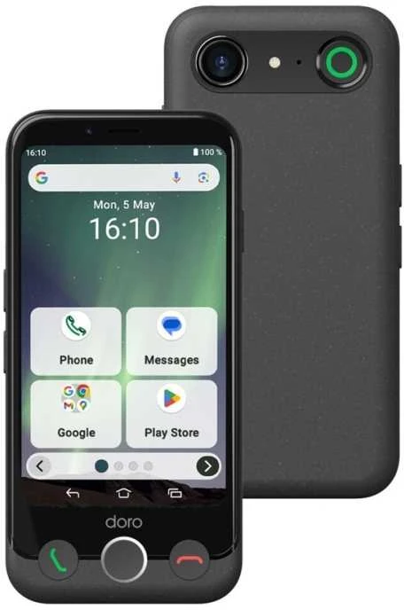 Išmanusis telefonas Doro Aurora A11, 4/ 64GB, grafito spalvos