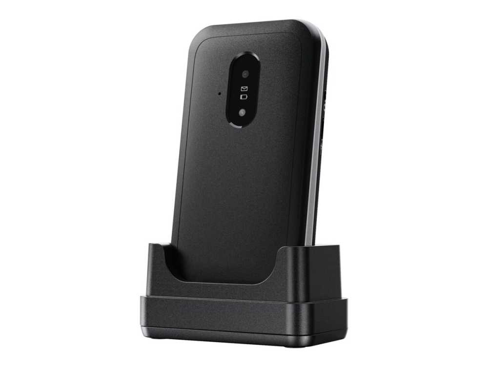 Doro Leva E22, atlenkiamas, viena SIM kortelė, 7,11 cm (2,8"), 0,3 MP, 1150 mAh, juoda, balta