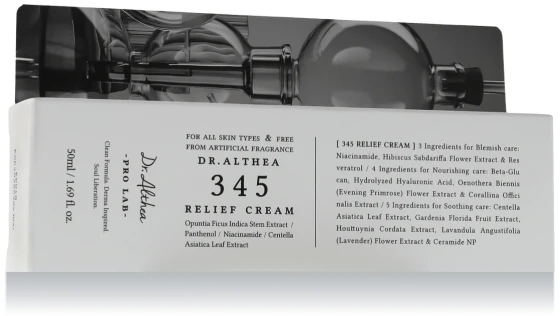 Dr.Althea 345 Relief Cream Atkuriamasis veido kremas, 50 ml