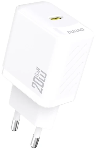 Dudao A26 PD20W GaN USB-C įkroviklis – baltos spalvos