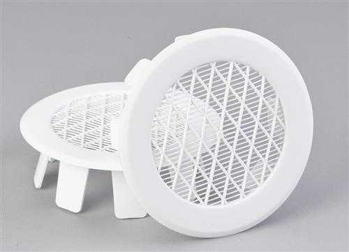 Duka Ventilation Drenažo vamzdžio vožtuvas, tipas 95.3, ø75 mm, pilkas, 2 vnt.