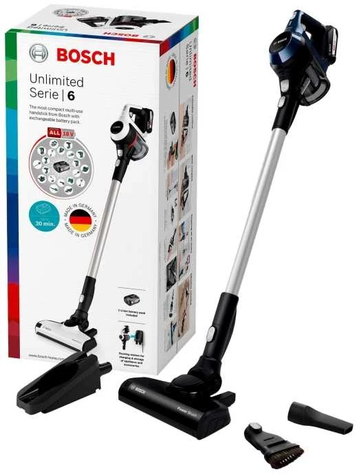Bosch Įkraunamasis dulkių siurblys Unlimited 6, Mėlynos spalvos (BCS611P4A)