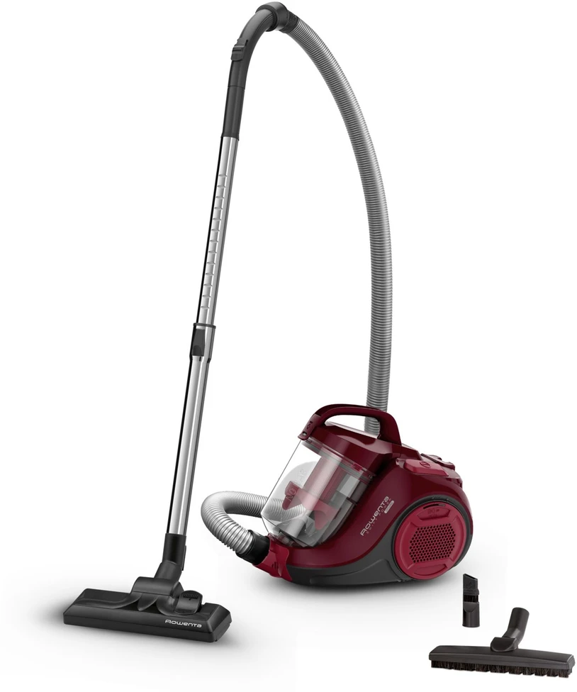ROWENTA Swift Power Cyclonic - dulkių siurblys tamsiai raudonas