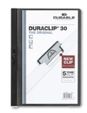 Durable Patvarus 220057 - Įprastas aplankas - A4 - PVC - Antracito spalvos - Pilkas - Matinis - Vertikalus