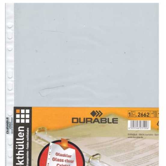 Durable DURABLE Prospekthüllen A4 Business 0,05mm 10 Stück glasklar
