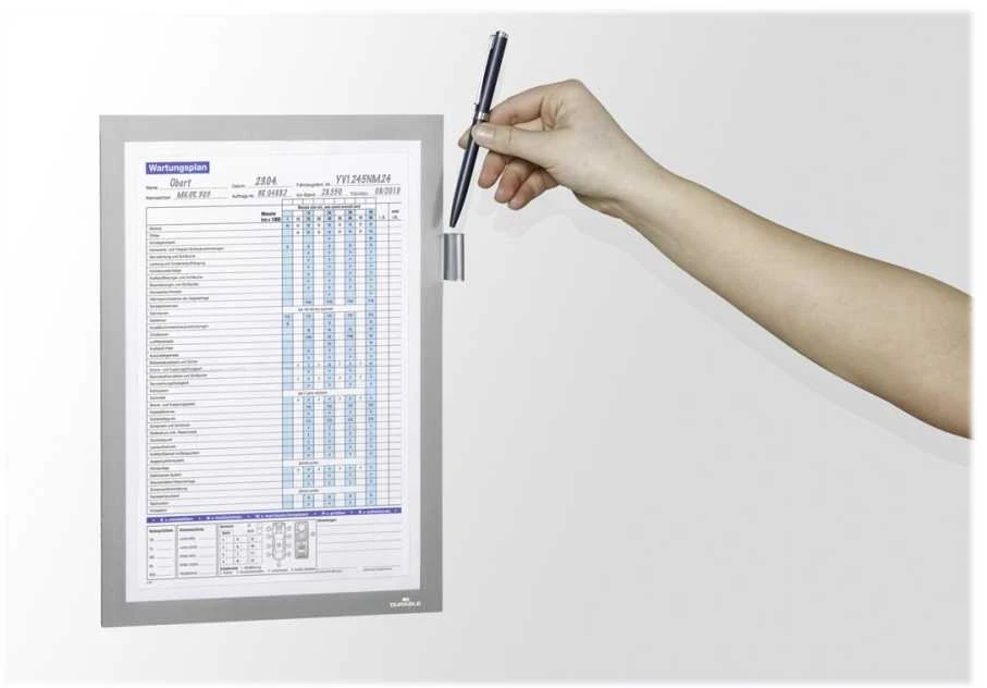 Laikiklis Durable DURABLE DURAFRAME MAGNETIC NOTE A4 1 vnt. sidabrinis