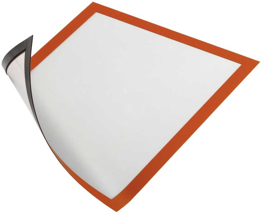 DURABLE Inforahmen Duraframe Magnetic A4 5 Stück oranžinis