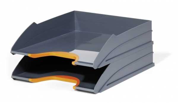 Durable Półka na dokumenty Varicolor A4 szaro-oranžinė (2)