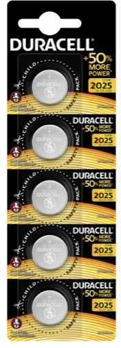 Duracell 071841, vienkartinė baterija, CR2025, ličio, 3 V, 5 vnt., blisteris