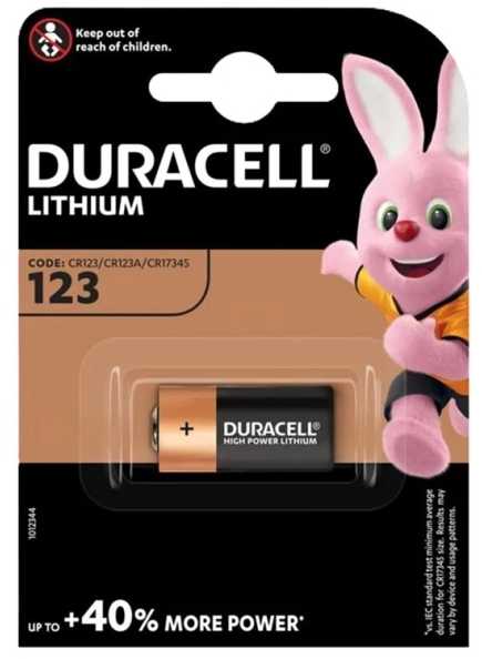 Duracell ličio baterija, PHOTO ULTRA 123, 1 vnt.