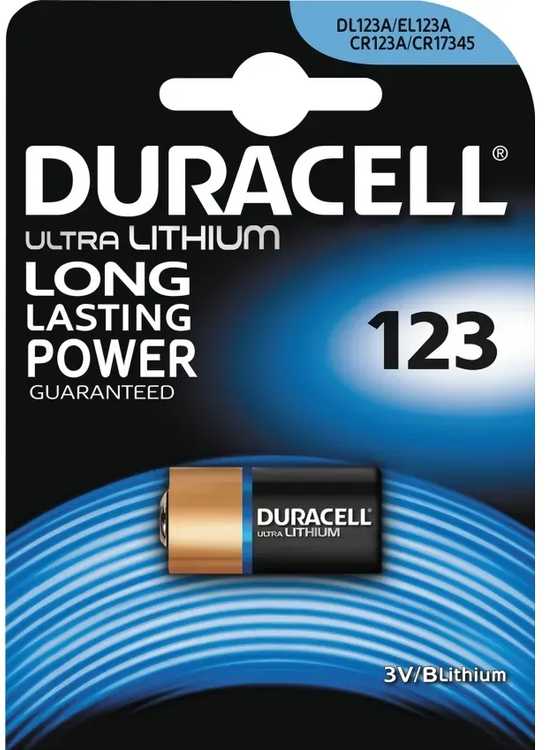 Duracell ličio baterija, PHOTO ULTRA 123, 1 vnt.