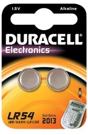 Duracell baterijos, Electronics LR54, 2 vnt.