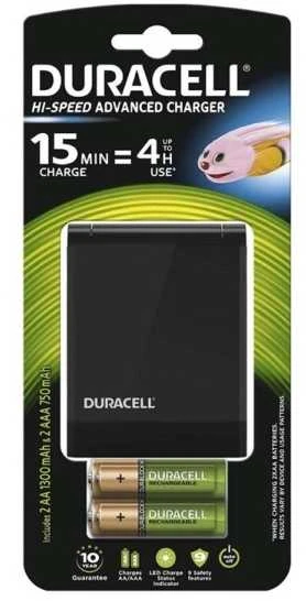 Duracell greitasis įkroviklis su komplekte esančiomis AA baterijomis