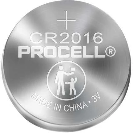 Duracell Procell CR2016 3V ličio baterijos, rinkinys 5 vnt.