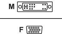 Adapteris AV Equip DVI-I - D-Sub (VGA) smėlio spalva (118945)