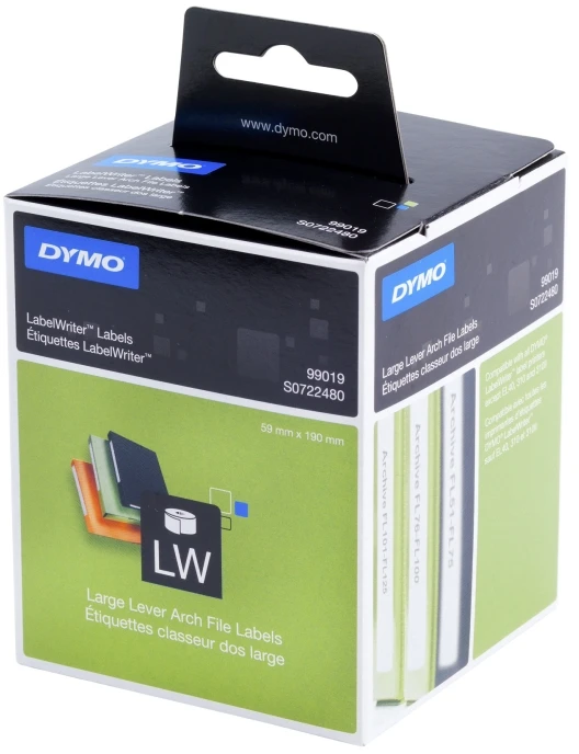DYMO LabelWriter baltas padavimo etiketės, 59x190 mm, 1 pakuotė (110 vnt) S0722480