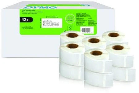 DYMO Etiketės 25 x 54mm / Rinkinys (2177563) - 12 vnt.